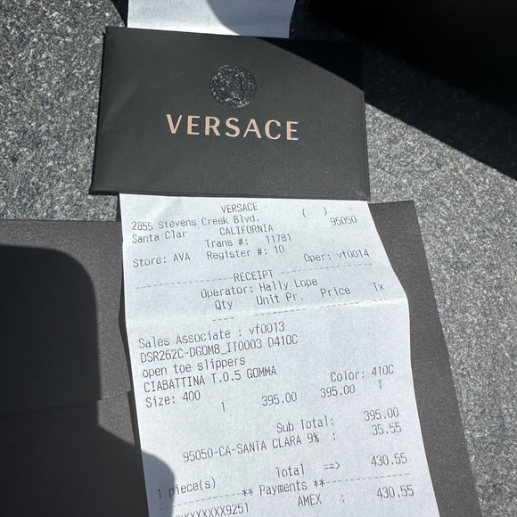 Versace Women's Black Gold Medusa Palazzo Sandals Slides size 40 - Picture 6 of 14